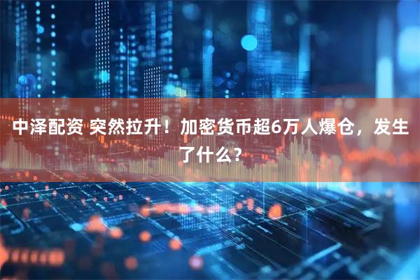 中泽配资 突然拉升！加密货币超6万人爆仓，发生了什么？